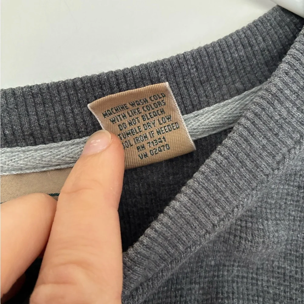 L.L. Bean Gray Long Sleeve Tee Men’s Large